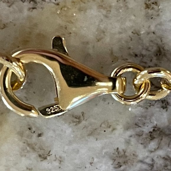 Milor Italy 925 Turquoise Necklace on 18" Chain - Picture 4 of 8